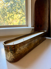 Load image into Gallery viewer, Long Brass Planter Candle