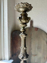 Load image into Gallery viewer, Antique Baroque Altar Pillar Candle Holder
