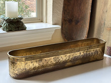 Load image into Gallery viewer, Long Brass Planter Candle
