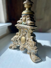 Load image into Gallery viewer, Antique Baroque Altar Pillar Candle Holder