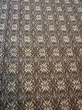 Load image into Gallery viewer, Vintage Wool Brown & Tan Homespun Lap Blanket