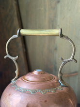Load image into Gallery viewer, Antique Brass & Copper Kettle