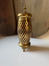 Load image into Gallery viewer, Vintage Brass Candle & Incense Holder Lantern