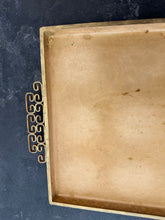 Load image into Gallery viewer, Vintage Brass Art Deco Tray