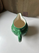 Load image into Gallery viewer, Early Wedgwood Majolica Green Hunting Pitcher