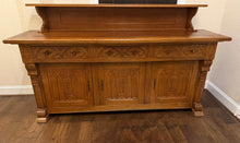 Load image into Gallery viewer, Oak Gothic Revival Sideboard