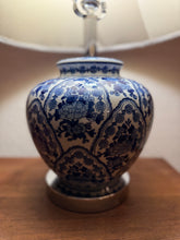Load image into Gallery viewer, Blue & White Chinoiserie Table Lamp