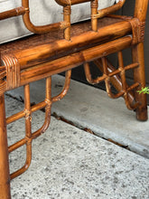 Load image into Gallery viewer, MCM Bamboo & Rattan Chair and Ottoman