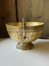 Load image into Gallery viewer, Tarnished Brass Pedestal Bowl Candle