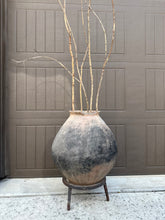 Load image into Gallery viewer, Large Terra Cotta Vessel on Stand