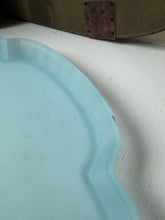 Load image into Gallery viewer, Vintage Frosted Blue Vanity Tray Set