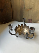 Load image into Gallery viewer, Vintage Leonard Silver Plated Lotus Candle Holder