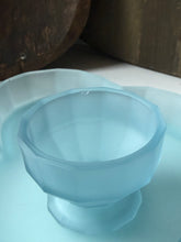 Load image into Gallery viewer, Vintage Frosted Blue Vanity Tray Set