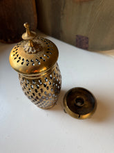Load image into Gallery viewer, Vintage Brass Candle & Incense Holder Lantern