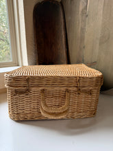 Load image into Gallery viewer, Vintage Wicker Suitcase