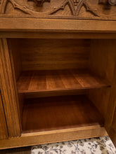Load image into Gallery viewer, Oak Gothic Revival Sideboard