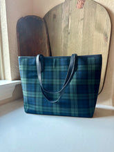 Load image into Gallery viewer, Talbots Black Tartan Handbag