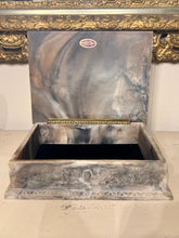 Load image into Gallery viewer, Vintage Incolay Hunt Scene Keepsake Box
