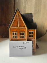 Load image into Gallery viewer, Handmade Miniature Paper Mache House Box