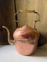 Load image into Gallery viewer, Antique Brass & Copper Kettle