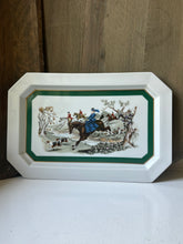 Load image into Gallery viewer, Porcelain Equestrian Fox Hunt Plate Tray
