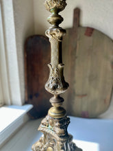 Load image into Gallery viewer, Antique Baroque Altar Pillar Candle Holder