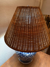 Load image into Gallery viewer, Blue & White Chinoiserie Table Lamp