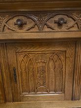 Load image into Gallery viewer, Oak Gothic Revival Sideboard