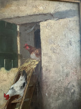 Load image into Gallery viewer, 19th Century Oil "Feeding Time"