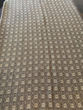 Load image into Gallery viewer, Vintage Wool Brown & Tan Homespun Lap Blanket