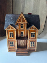 Load image into Gallery viewer, Handmade Miniature Paper Mache House Box