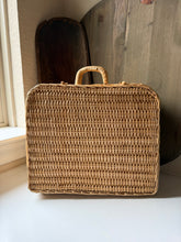 Load image into Gallery viewer, Vintage Wicker Suitcase