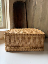 Load image into Gallery viewer, Vintage Wicker Suitcase
