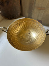 Load image into Gallery viewer, Tarnished Brass Pedestal Bowl Candle
