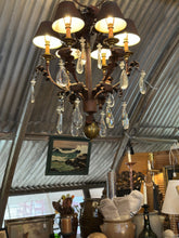 Load image into Gallery viewer, Ornate Iron Chandelier