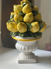 Load image into Gallery viewer, Vintage Glazed Ceramic Lemon Topiary in Urn
