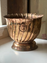 Load image into Gallery viewer, Large Brass Footed Planter
