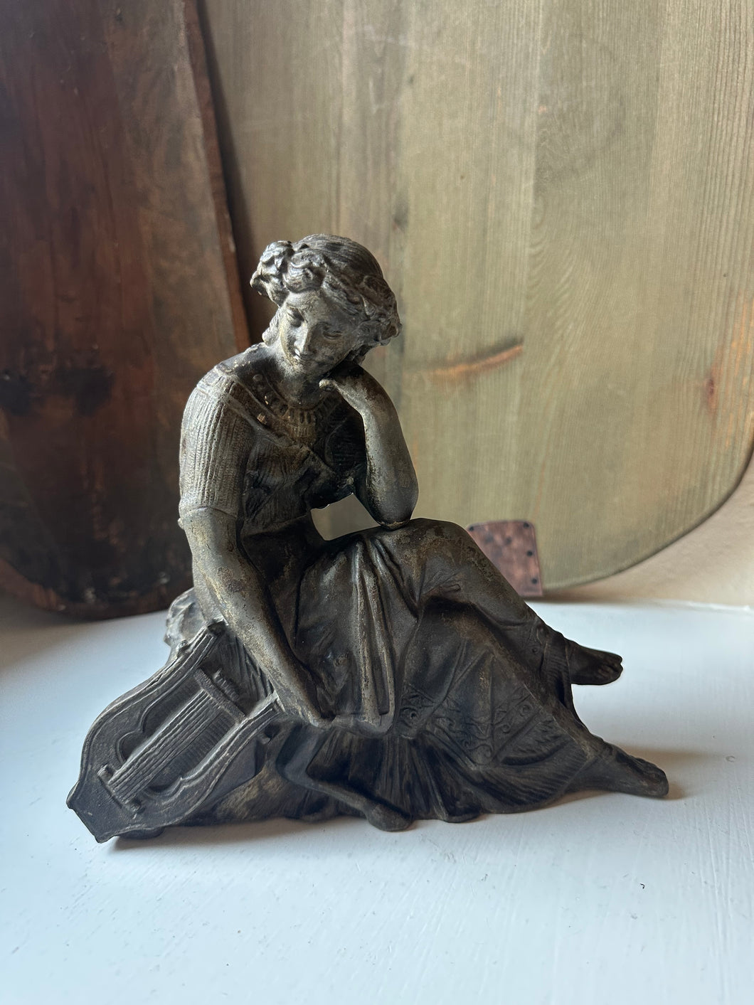 Antique Art Nouveau Neoclassical Lady