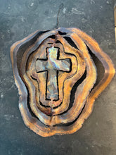 Load image into Gallery viewer, Artisan Copper Cross Wind Spinner
