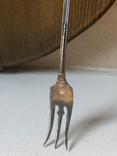 Load image into Gallery viewer, Arthur Everts Co Jewelers Shrimp Cocktail Silverplate Fork

