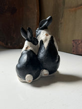 Load image into Gallery viewer, Black &amp; White Bunny Pair
