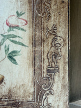 Load image into Gallery viewer, Ornate Floral Painting on Framed Wood Panel
