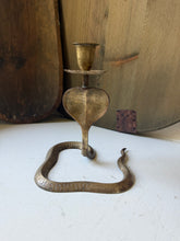Load image into Gallery viewer, 1950s Brass Cobra Candle Holder
