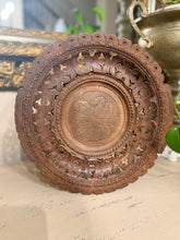 Load image into Gallery viewer, Swiss Folk Art Wooden Pedestal Dish
