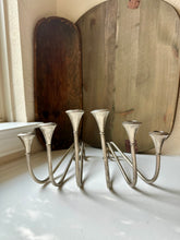 Load image into Gallery viewer, Vintage Silver Plated Danish Candelabra Pair
