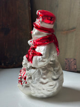 Load image into Gallery viewer, Vintage Mercury Glass Snowman
