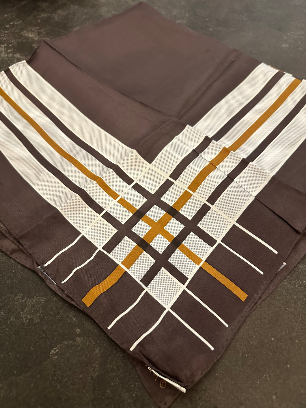 Vintage Vera Neumann Brown Scarf