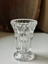 Load image into Gallery viewer, Vintage Floral Rose Lead Crystal Bud Vase
