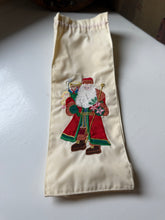 Load image into Gallery viewer, Embroidered Santa Wine Bottle Bag
