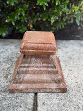 Load image into Gallery viewer, Small Rusted Zinc Square Riser
